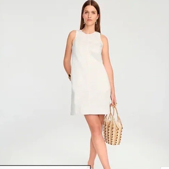 Size 12 Denim JCrew Shift Dress with Buttons - Picture 2 of 6